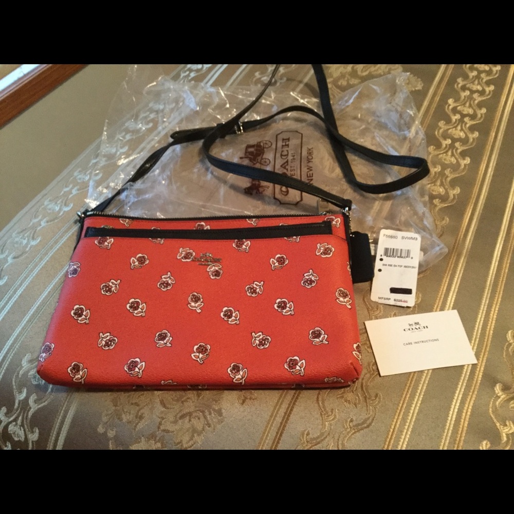 Coach Sienna Rose pop up pouch Crossbody F56680